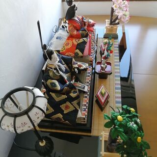 雛人形　親王飾り　雛匠東玉　寿映　美品　1m×55cmの画像