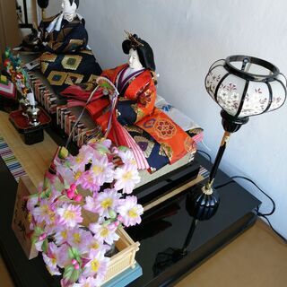 雛人形　親王飾り　雛匠東玉　寿映　美品　1m×55cmの画像
