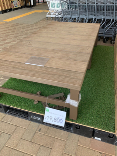 簡易ウッドデッキ2個セット
