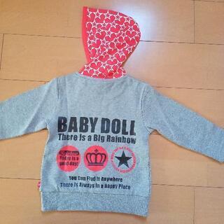 新品　☆切替ジップパーカー110ベビードールBABYDOLLベビドの画像