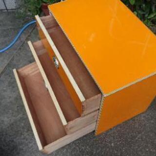３段収納ボックス　収納家具の画像