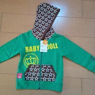 新品　☆切替ジップパーカーＬ緑ベビードールBABYDOLLベビド