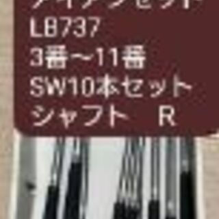 本間ゴルフアイアンセット 3番〜11番 SW10本セット シャフト　Ｒ