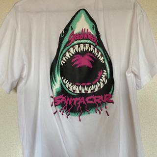 SANTACRUZ サンタクルーズ　Ｔシャツ　サメ　Mサイズ　白