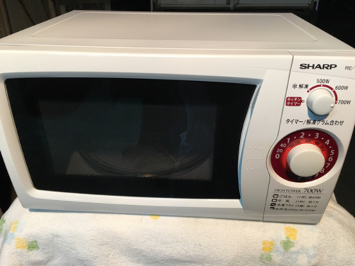 超美品■シャープ 2019年製 電子レンジ RE-T3-W5■50Hz（東日本用）SHARP