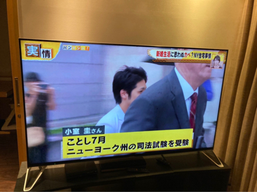 シャープ　LC-80XU30 2017年　80インチテレビ＋テレビ台