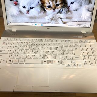 ☆彡美麗品・ＷｅｂカメラUSB接続付き💚新品ＳＳＤ２４０ＧＢ💗高速ｉ５第二/ＮＥＣ☆Ｗｉｎ１０/Office2019付/15.6ｲﾝﾁ/メモリ８G/無線ＬＡＮ/ＤＶＤ・ＣＤ再生ソフト付・リノベＰＣ女性にも人気のクリスタルホワイト　No.2109004の画像