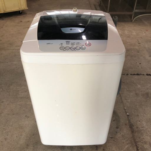動作確認済 LG 4.8kg 全自動洗濯機 簡易清掃済 配達応談