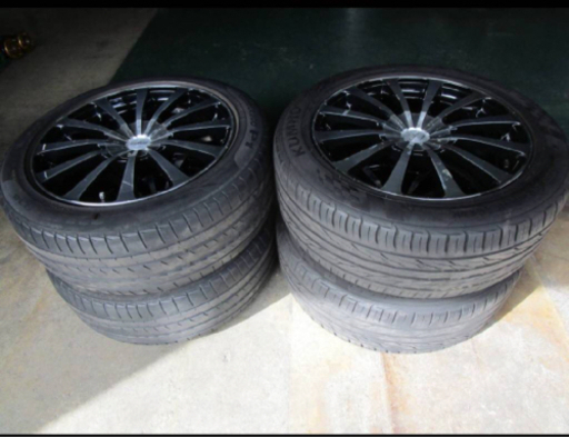 中古アルミ・タイヤ EURO SPEED 18×8J+38 114.3/5H ピレリ チンチュラートP1/クムホ ECSTA PS31 235/50R18 4本