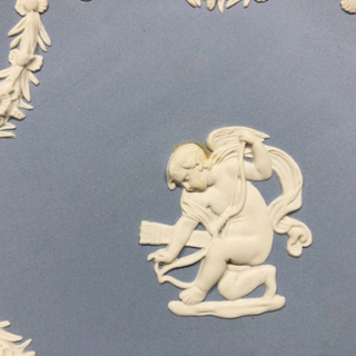 SH-2【WEDGWOOD】ウェッジウッド ジャスパー ケーキプレート 箱付きの画像