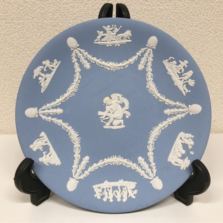 SH-2【WEDGWOOD】ウェッジウッド ジャスパー ケーキプレート 箱付きの画像