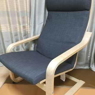 【お譲り先決まりました】美品 IKEAポエング 1人掛けチェア グレー