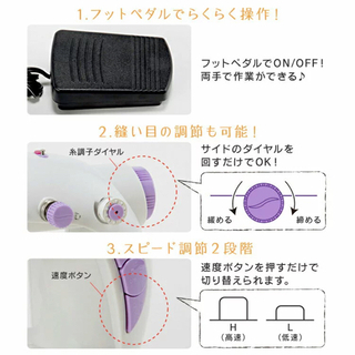 ミニ電動ミシンの画像