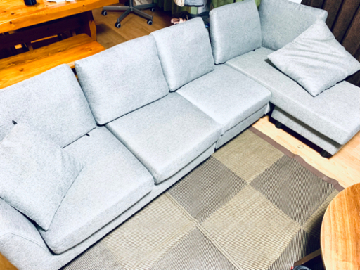 [商談中]LOWYA 4人掛けソファ　オットマン付き