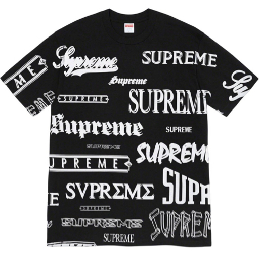 Supreme Multi Logo Black S/シュプリーム　マルチロゴ