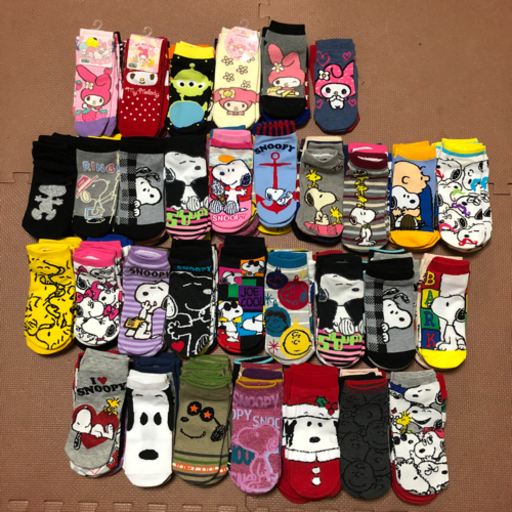 新品 スヌーピー その他、靴下 スニーカーソックス 157足 まとめ売り
