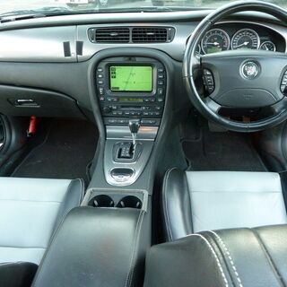 H16 ジャガー Ｓタイプ Ｒ スーパーチャージャー　サンルーフ　革シート　純正１８ＡＷ　純正ナビ  R6税込 15613の画像