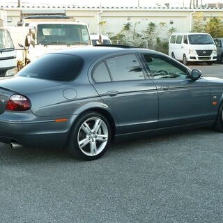 H16 ジャガー Ｓタイプ Ｒ スーパーチャージャー　サンルーフ　革シート　純正１８ＡＷ　純正ナビ  R6税込 15613の画像