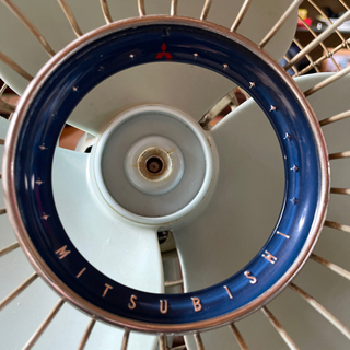 断捨離中　お値下げしました。レトロな三菱扇風機　ジャンク品の画像