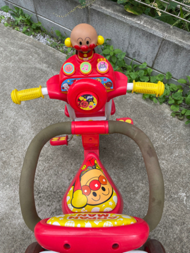 【再々値下げ】アンパンマン  デラックス三輪車（日除け未使用）屋内保管