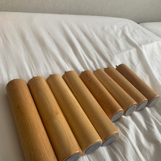 無印のセミダブルとシングルベッド（足いろいろ）の画像