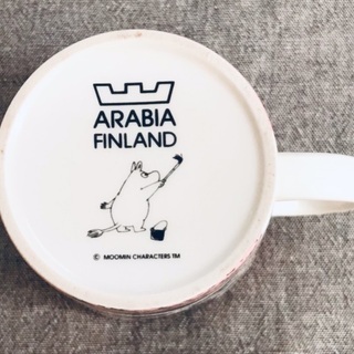 （お話中）ARABIAマグカップ（ムーミン柄、ピンク）の画像