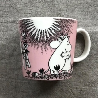 （お話中）ARABIAマグカップ（ムーミン柄、ピンク）の画像