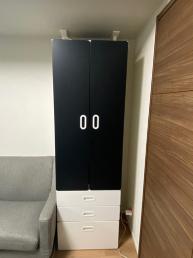 【10/9まで】組み立て不要！IKEAイケア子供用キッズ棚クローゼット