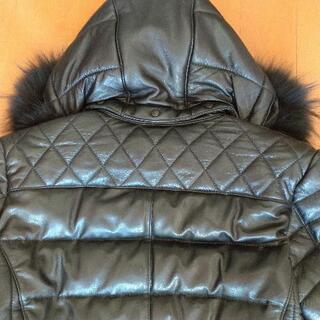 超暖かく、柔らかい着心地の羊レザーダウンジャケットの画像