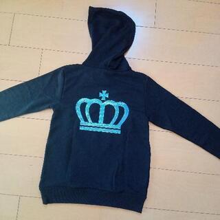 新品　デニム風プリントパーカー150黒ベビードールBABYDOLLベビドの画像