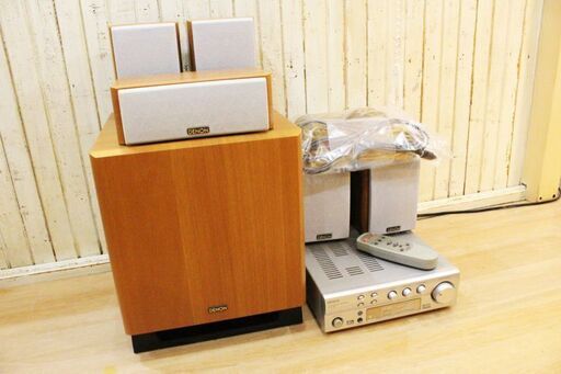 ★DENON/デノン DHT-300 サラウンドシステム UAVC-300 DV5.1ch AVサラウンドアンプユニット リモコン 専用ケーブル付 ★