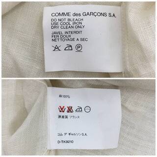 ⭕⭕⭕NY1/74 COMME DES GARONS SHIRT コムデギャルソンシャツ シャツ 長袖 リネン 麻 M クリーム⭕⭕⭕の画像