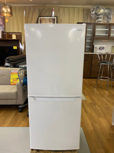 I348 YAMAZEN 2ドア冷蔵庫　2020年式　106L