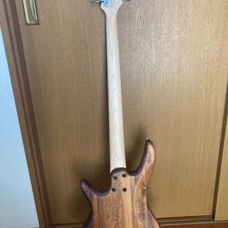 GIO Ibanez ベース　4弦　エレキベース　木目　VOXベース用ヘッドホンアンプ付きの画像