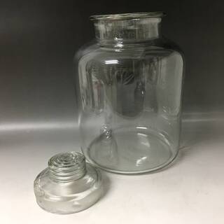 ⭕⭕⭕NG1/38　ガラス瓶 気泡入り 高さ35ｃｍ×横幅22ｃ...