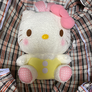 タグ無し美品 キティちゃんぬいぐるみ