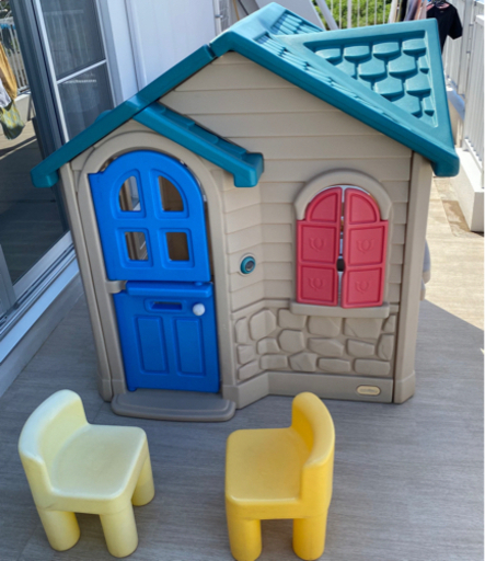 商談済み　プレイハウス　大型遊具　椅子2脚付き