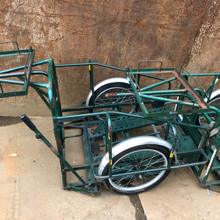 人力車車輪 人力車 リヤかー 三輪車