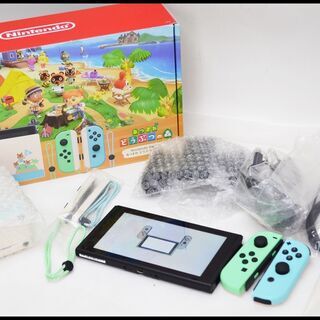 美品 ニンテンドースイッチ あつまれ どうぶつの森セット ソフト無し 保証印無し Nintendo Switch 本体