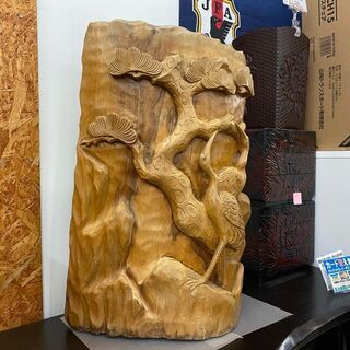 【愛品館 江戸川店】切り出し彫り　彫り置物　ID:150-046...