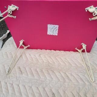 折り畳み式ガラステーブル　中古　リサイクルショップ宮崎屋　佐土原店　21.9.21kの画像