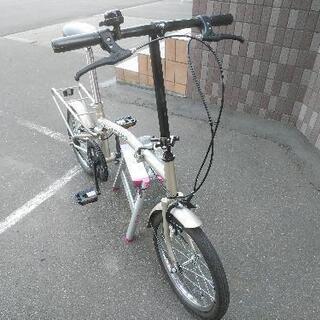 取引決定しました！整備点検済！防犯登録料込み。札幌市内配達無料中古16インチ折りたたみ自転車！の画像