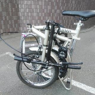 取引決定しました！整備点検済！防犯登録料込み。札幌市内配達無料中古16インチ折りたたみ自転車！の画像