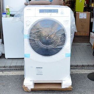 新品未使用　２０２０年製　SHARP　ドラム式洗濯乾燥機 右開き　ES-H10E-WR　10kg/6kg　マイクロ高圧洗浄　の画像