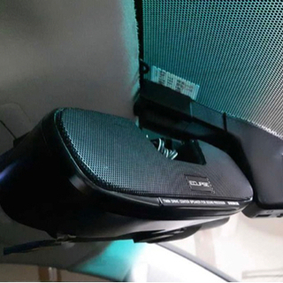 旧車、ECLIPSEスピーカー、ルームミラー取付の画像