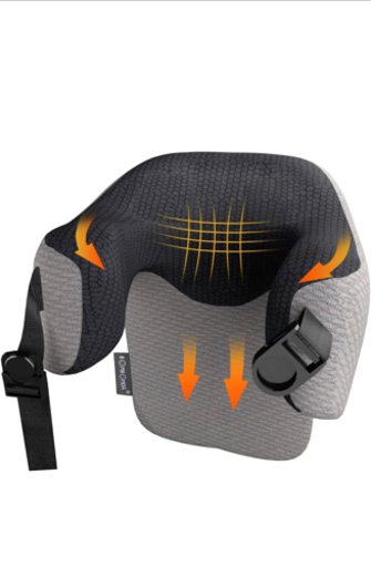 【新品未使用】ネックピロー 首枕 低反発昼寝枕 首サポーター 軽量 U型携帯枕 バス 飛行機 車 オフィス 自宅に トラベルピロー 仮眠 出張