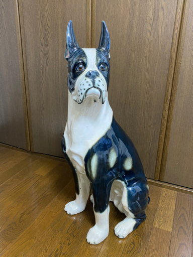 新品　犬　置物　陶器製