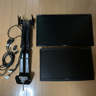 PCモニター　23、21.5インチ　モニターアーム