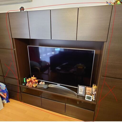 ニトリ テレビボード(Nウォーレン 150セット DBR)
