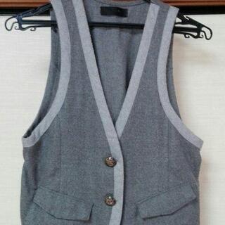 JEANASiS ダーク×ライトグレーのオシャレなベスト フリー...